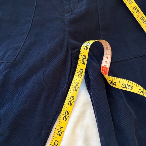 NWT Velvet cropped corduroy pant.  Size 8.  Navy. - Picture 3 of 4